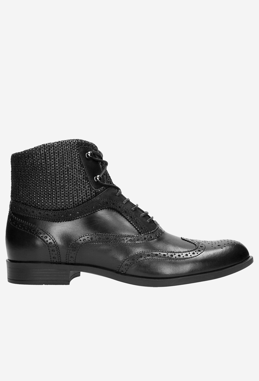 Czarne trzewiki męskie 8246-81 Widok 1