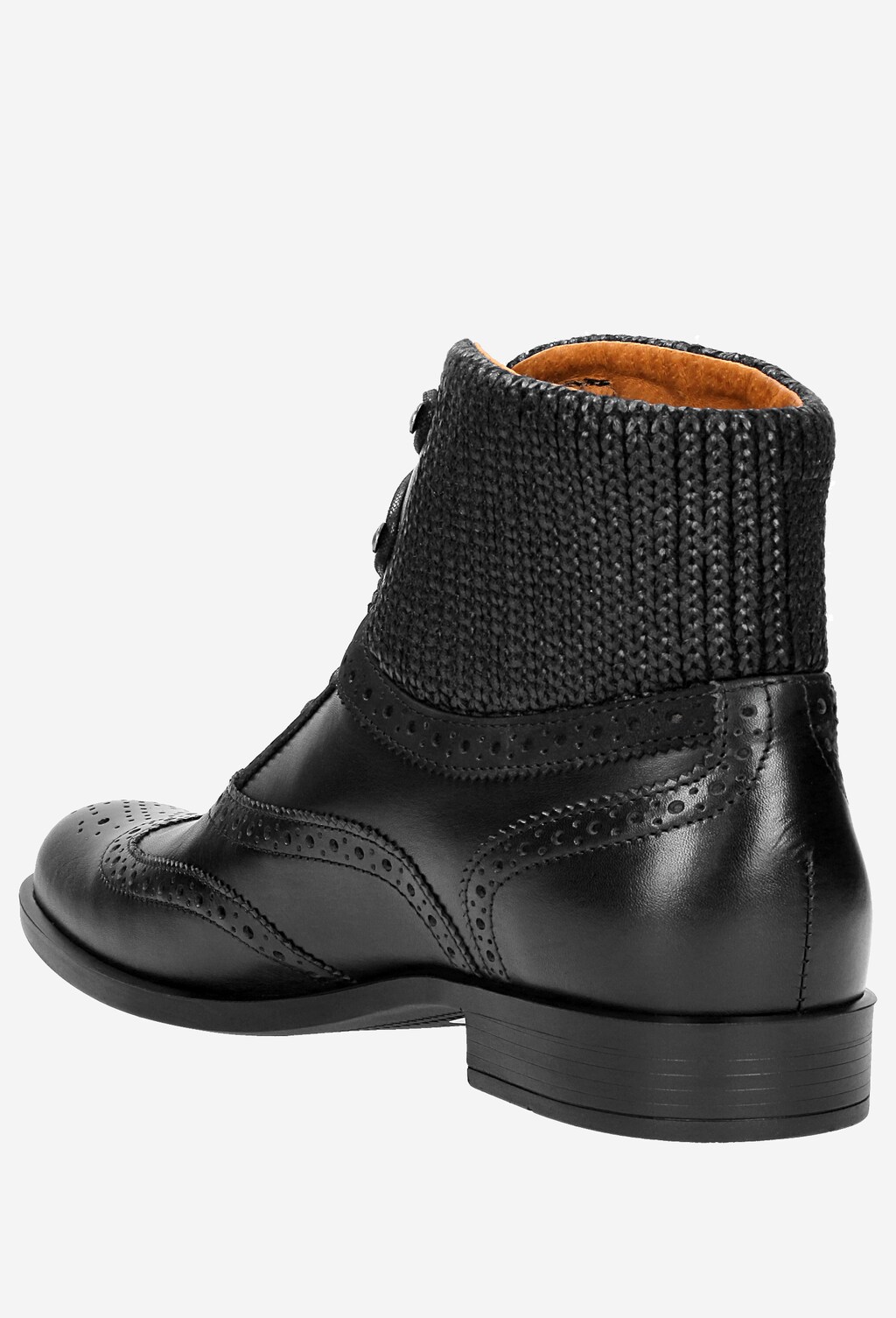 Czarne trzewiki męskie 8246-81 Widok 3