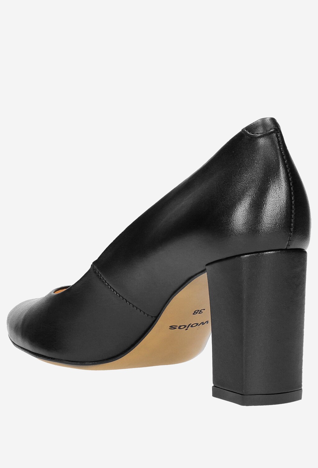 Czarne czółenka damskie 7382-51 Widok 4