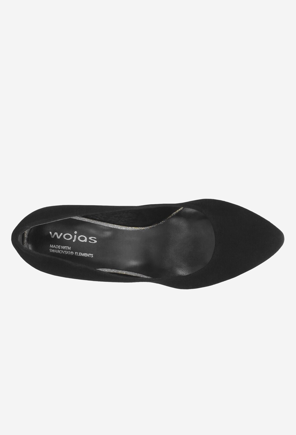 Czarne czółenka damskie 7382-71 Widok 5