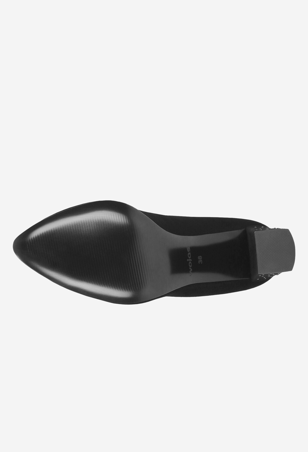 Czarne czółenka damskie 7382-71 Widok 6