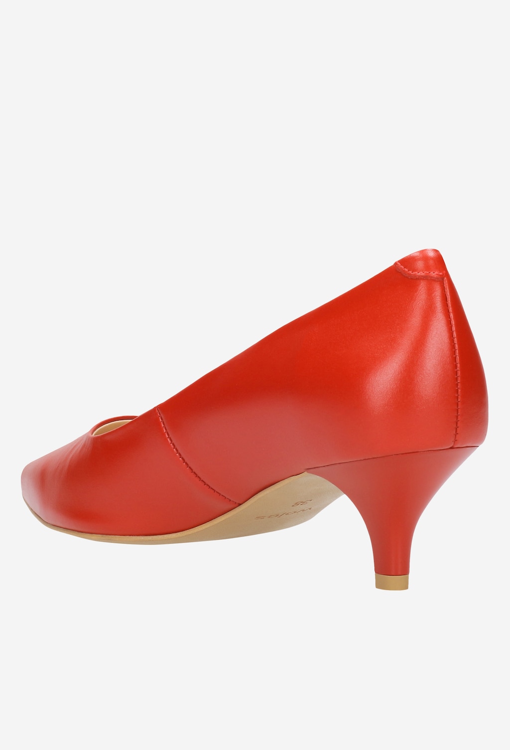 Czerwone czółenka damskie 9353-55 Widok 4