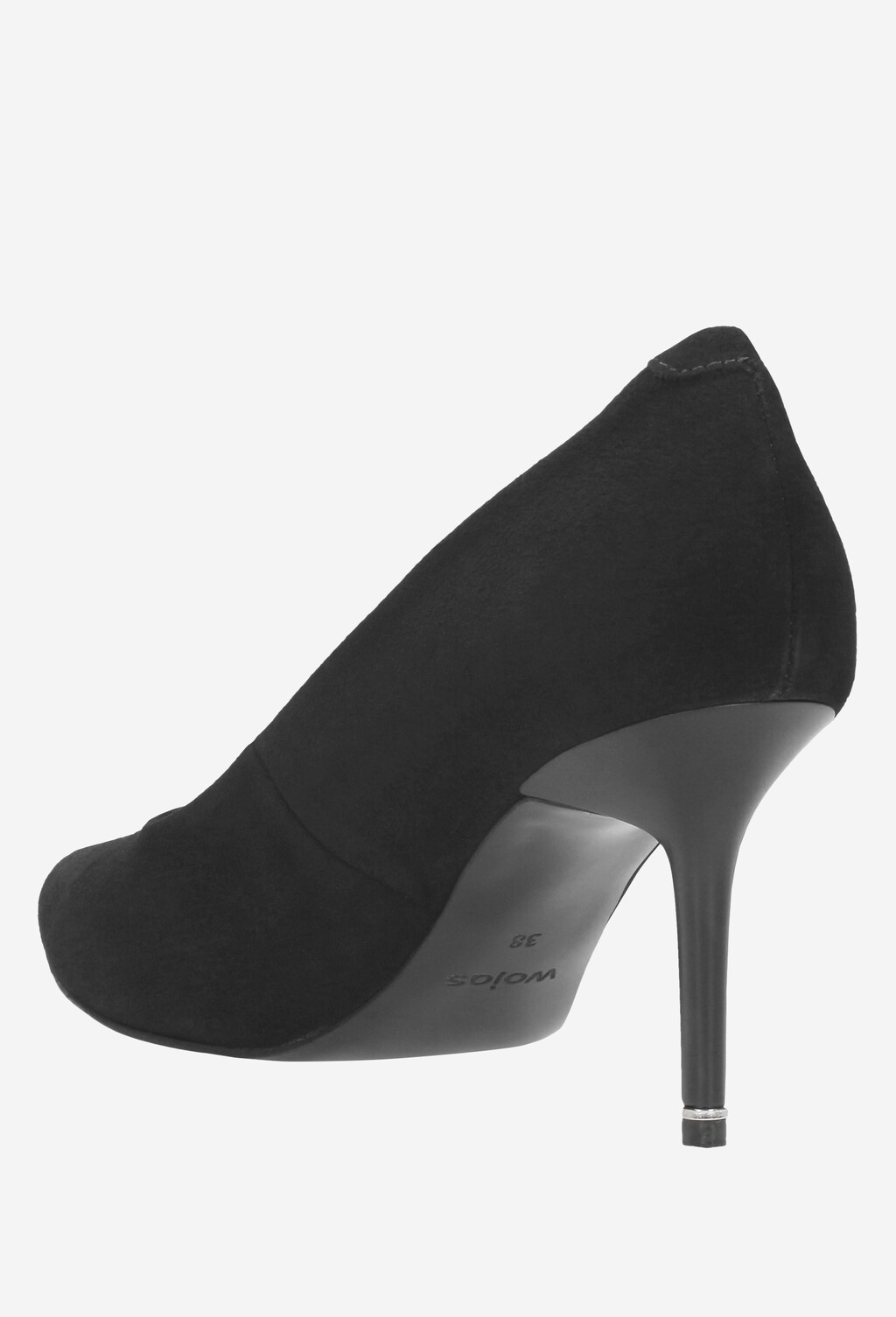 Czarne czółenka damskie 9356-61 Widok 4