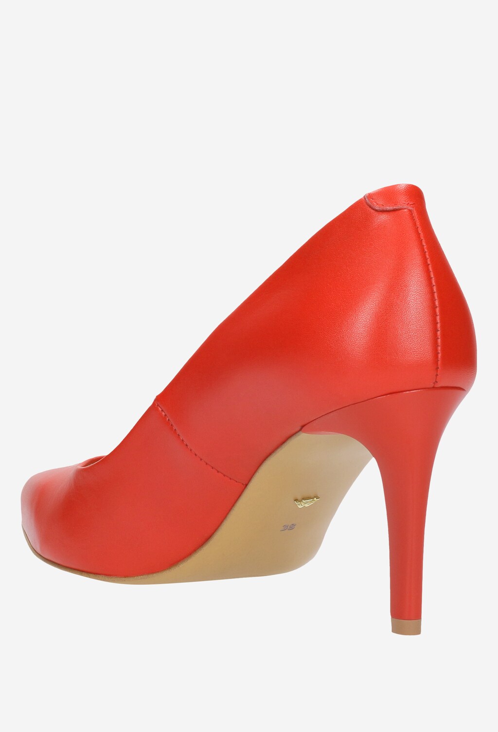 Czerwone czółenka damskie 9359-55 Widok 4