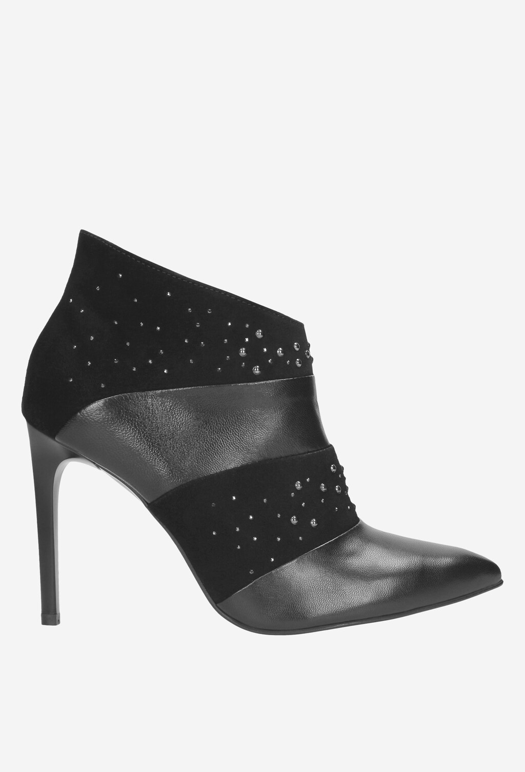 Czarne botki damskie 9552-71 Widok 2