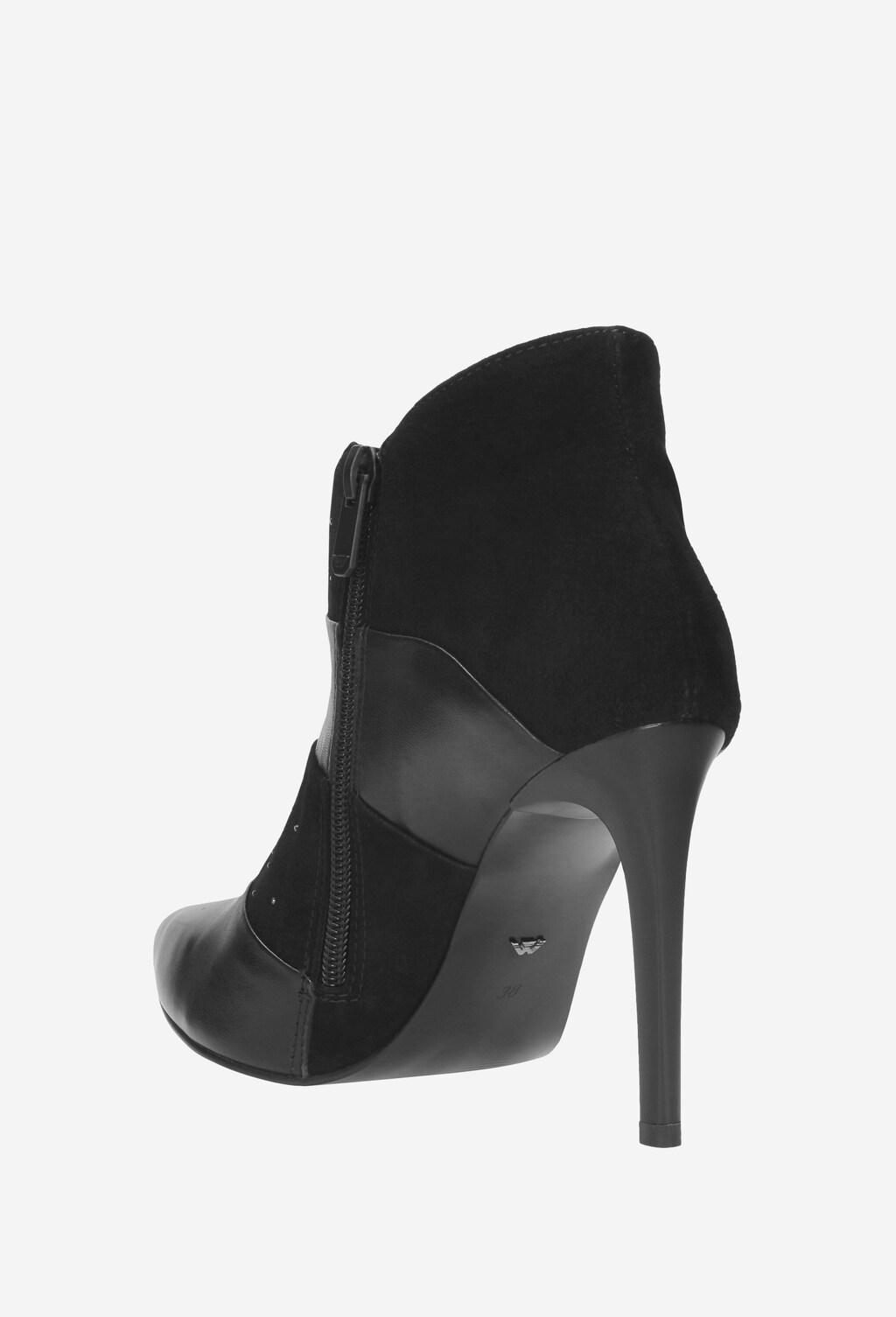 Czarne botki damskie 9552-71 Widok 4