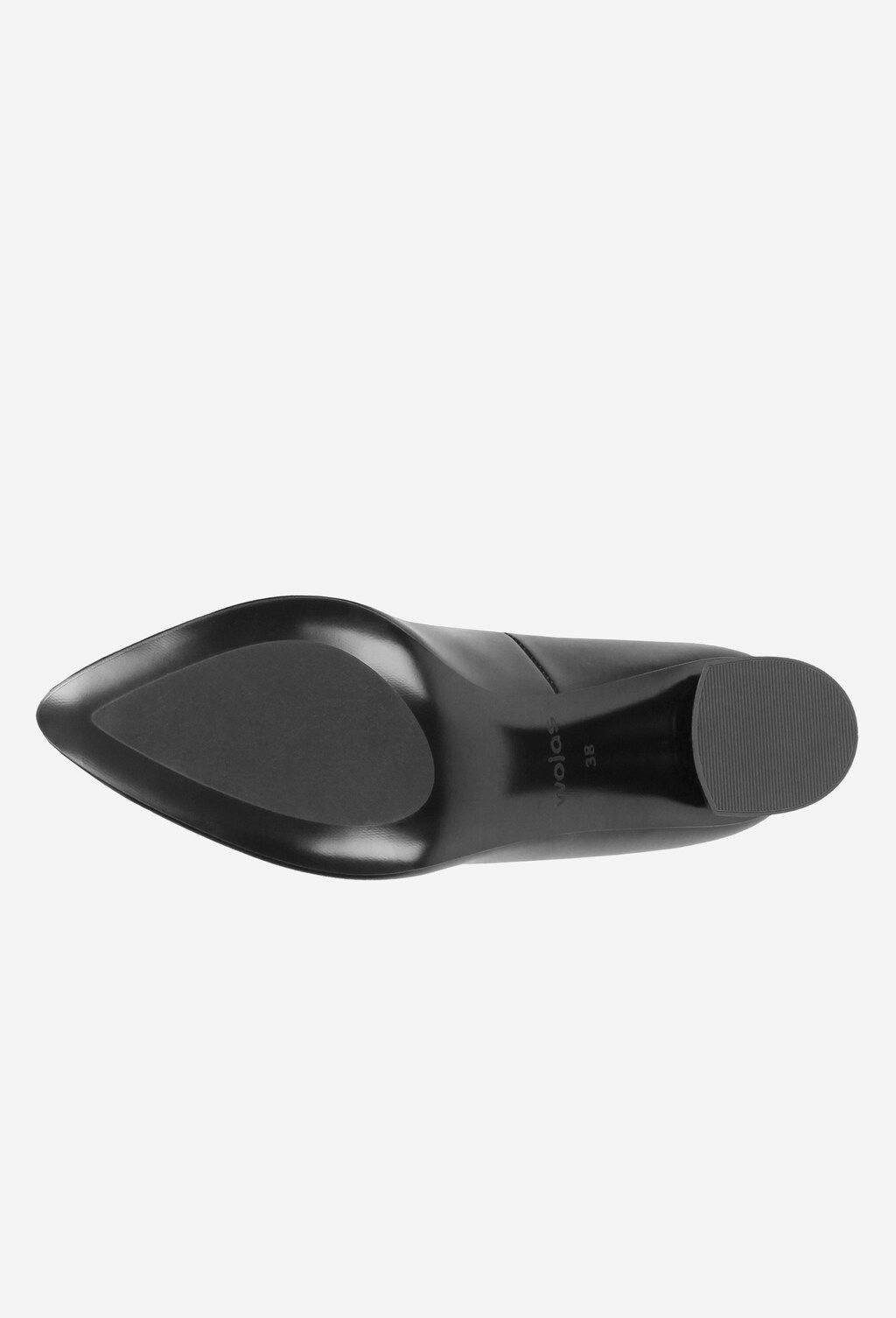 Czarne czółenka damskie 9358-51 Widok 6