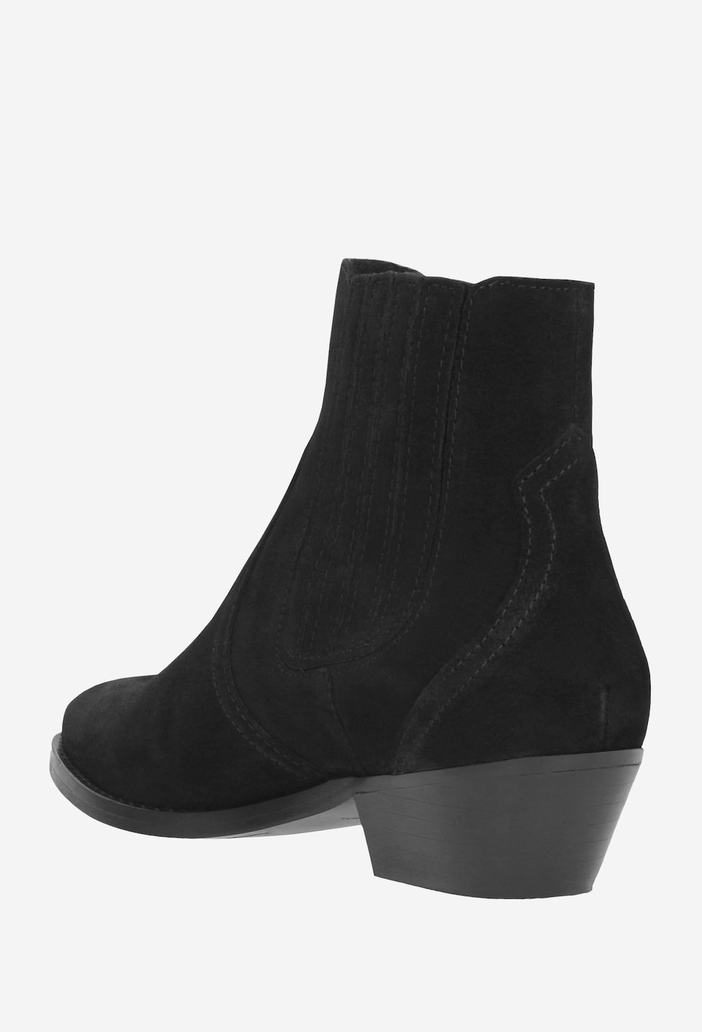 Czarne botki damskie 8605-61 Widok 4