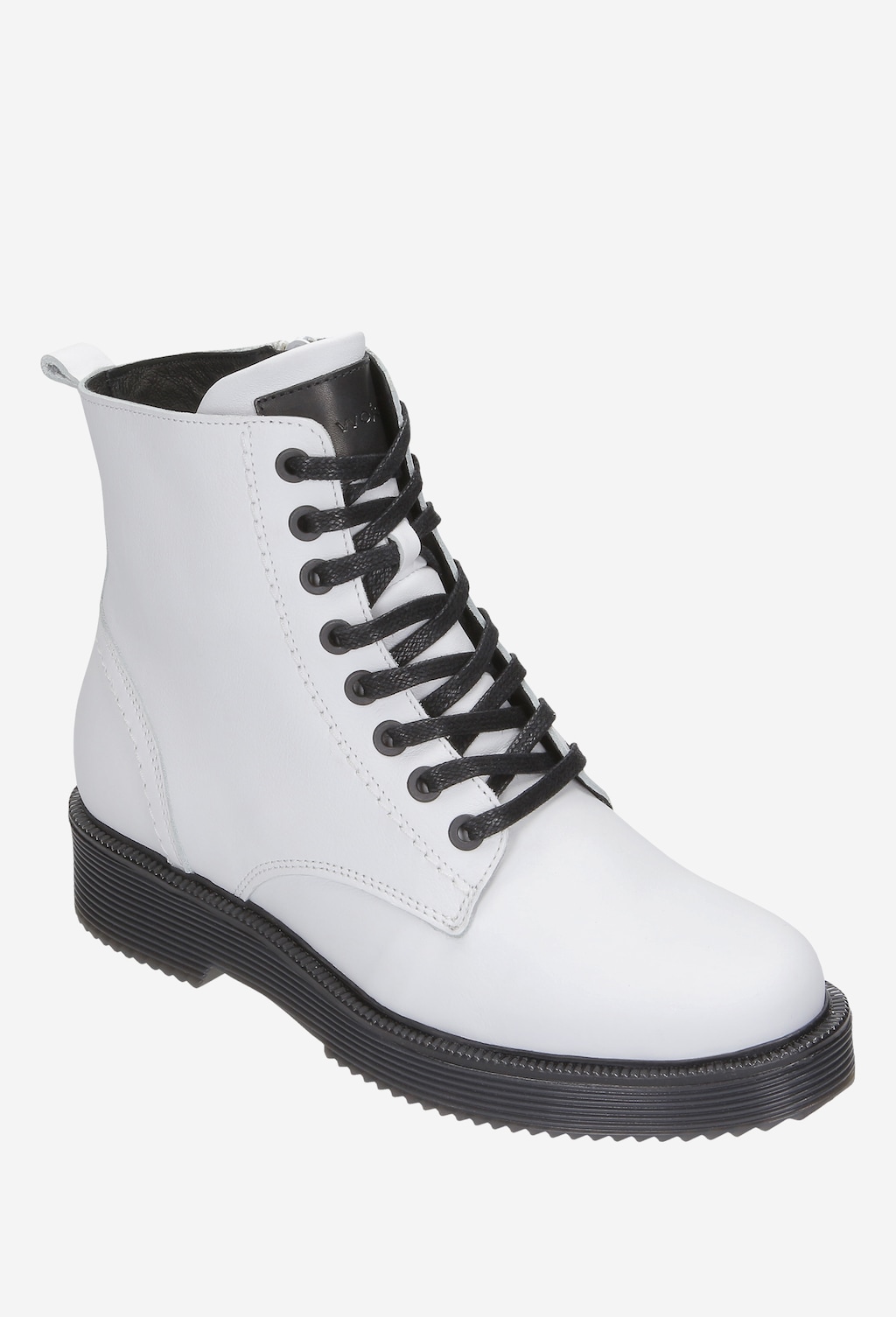 Białe trzewiki damskie 8678-59 Widok 3