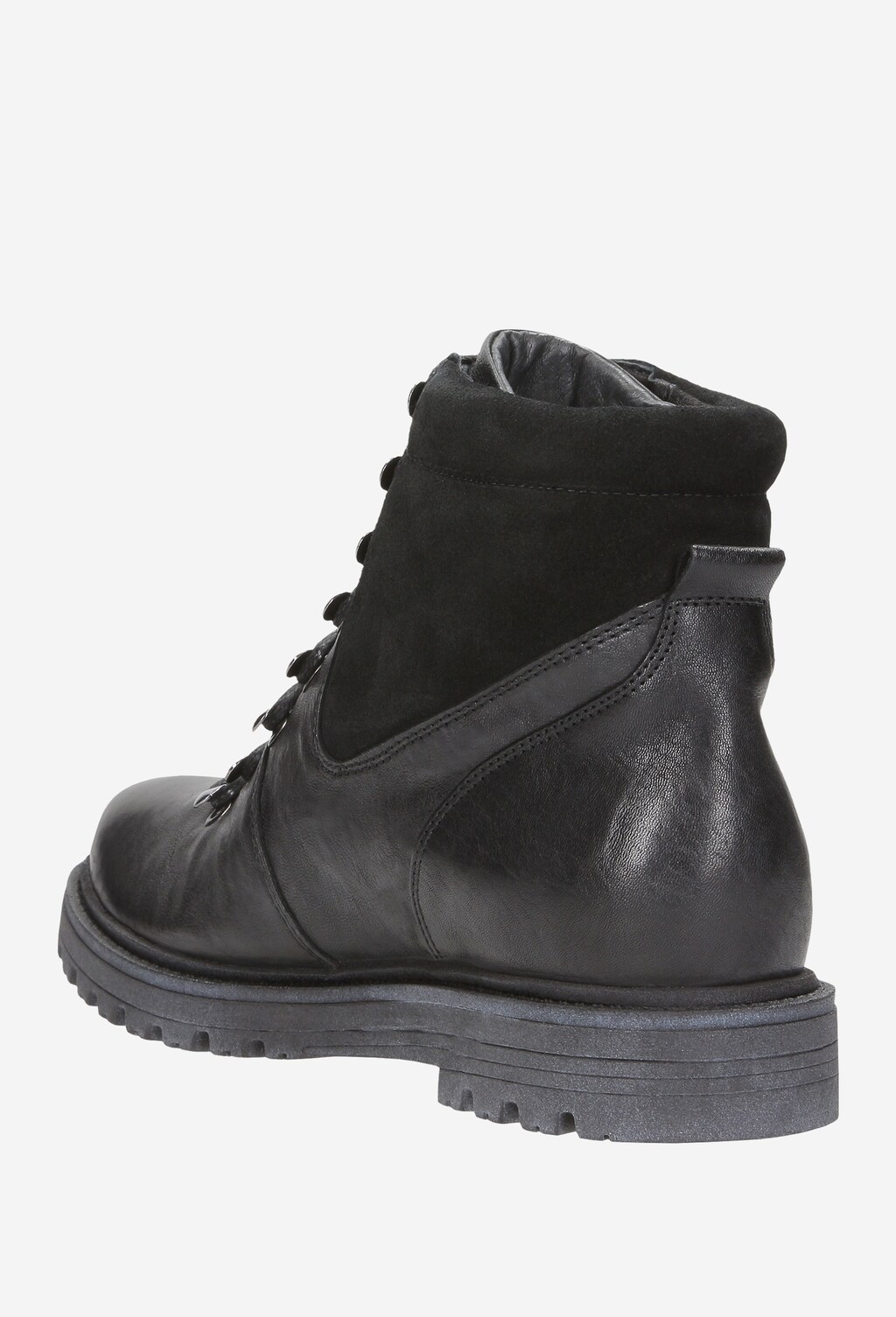 Czarne trzewiki damskie 8673-71 Widok 4