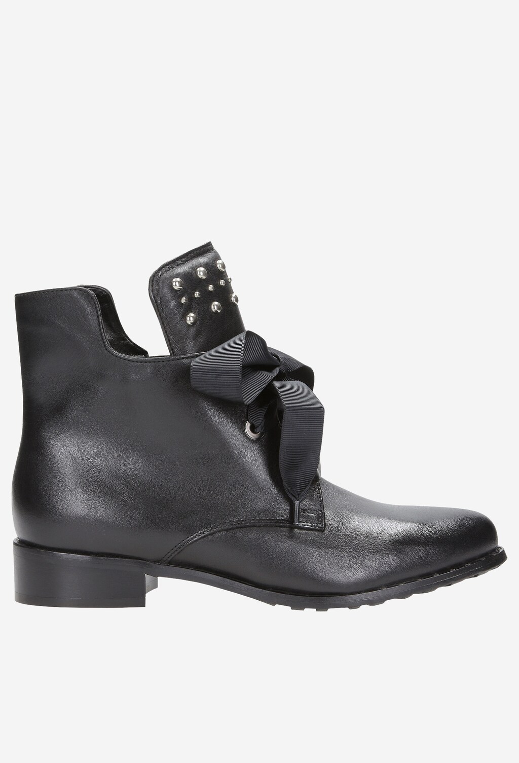 Czarne trzewiki damskie 8659-51 Widok 2