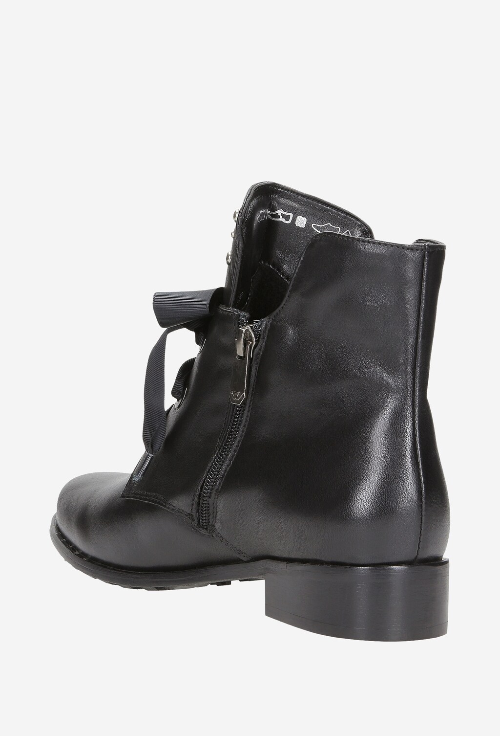 Czarne trzewiki damskie 8659-51 Widok 4