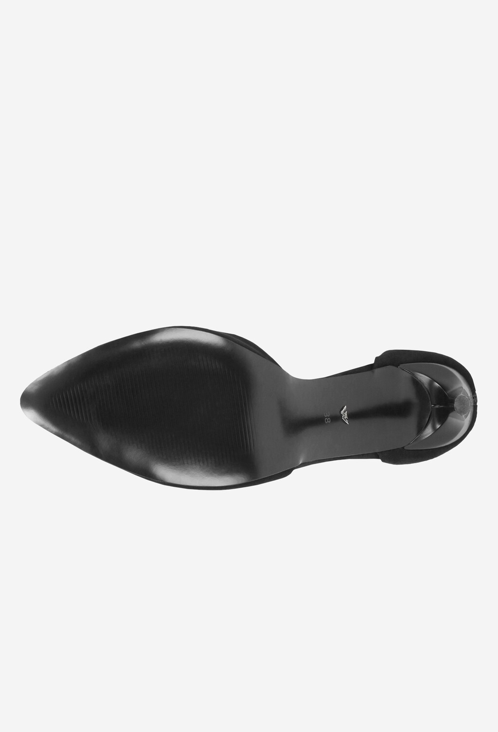 Czarne czółenka damskie 9354-61 Widok 5