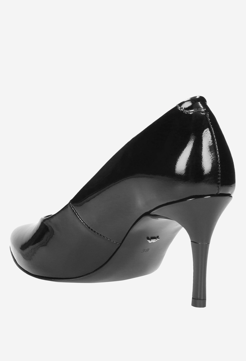 Czarne czółenka damskie 9352-31 Widok 4