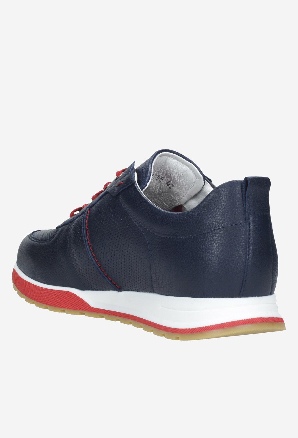 Granatowe półbuty męskie 9021-56 Widok 4