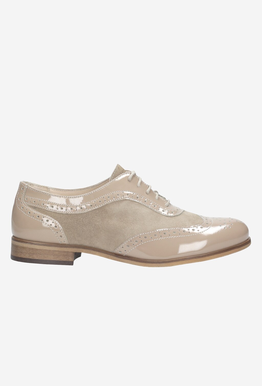 Beżowe półbuty damskie 9413-74 Widok 1