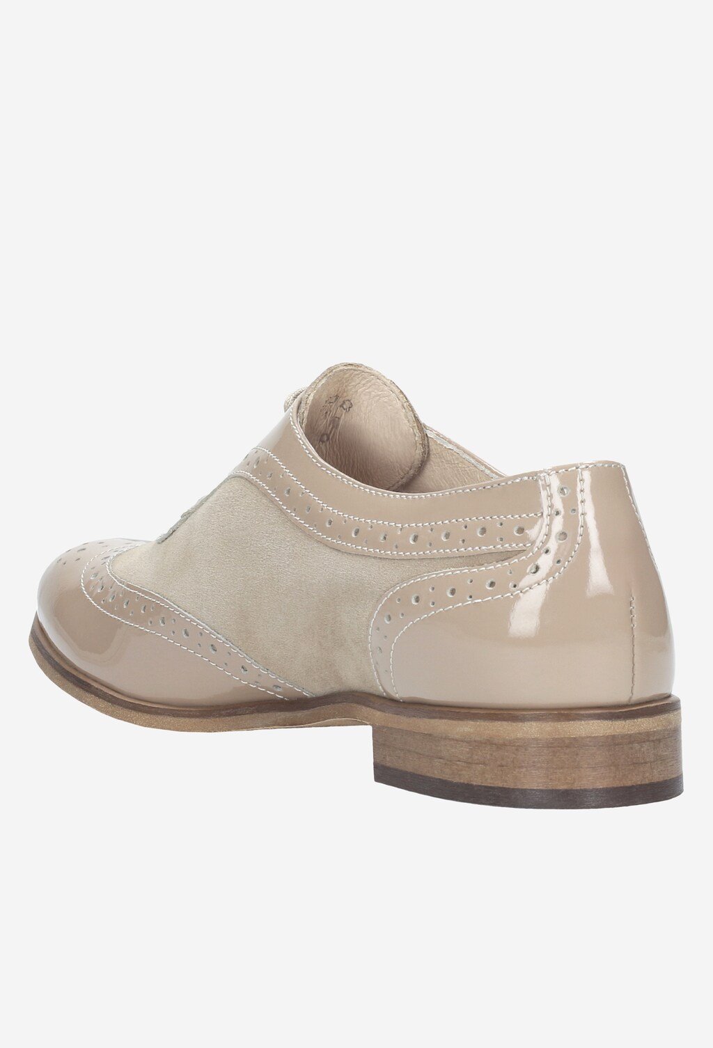Beżowe półbuty damskie 9413-74 Widok 3