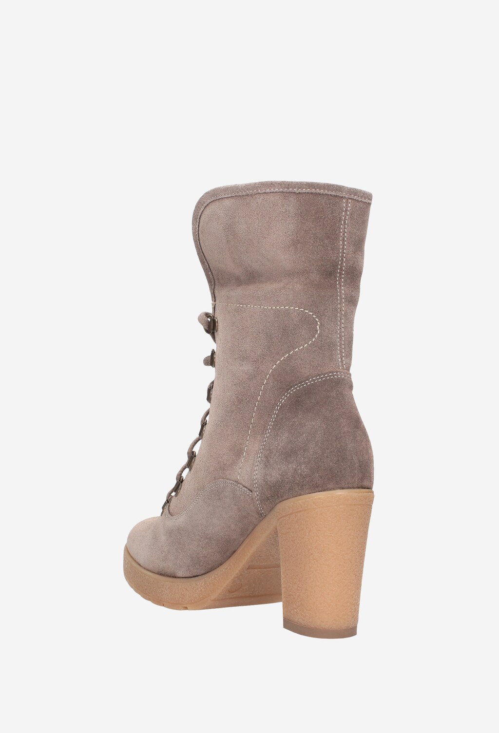 Beżowe trzewiki damskie 7686-64 Widok 4