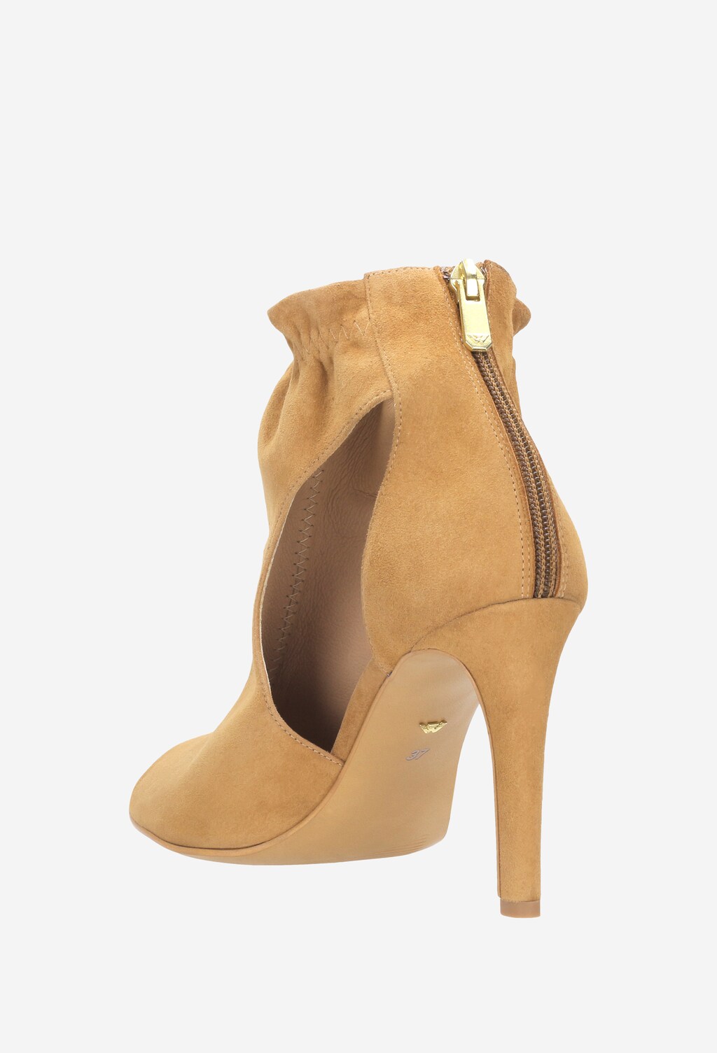 Brązowe botki damskie 8559-63 Widok 4