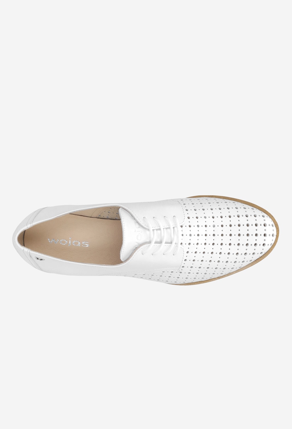 Białe damskie półbuty 9464-59 Widok 4