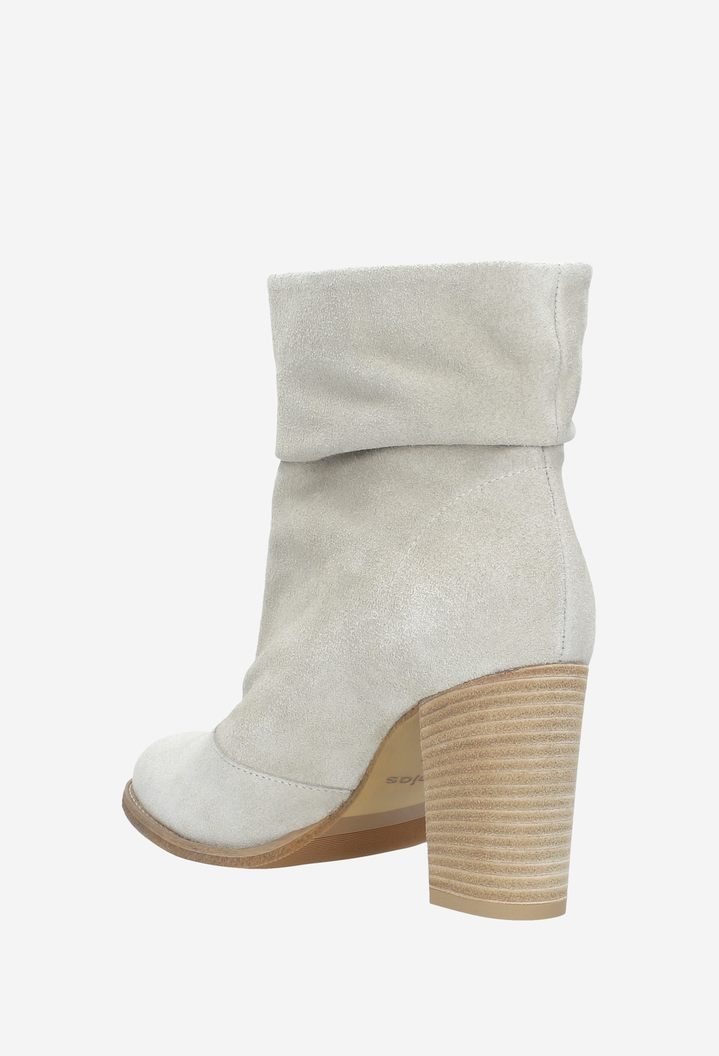 Beżowe botki damskie 9508-64 Widok 4