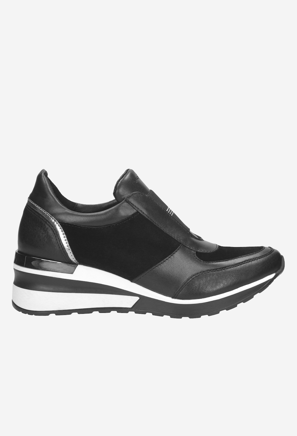 Sportowe  czarne półbuty damskie 9419-71 Widok 1