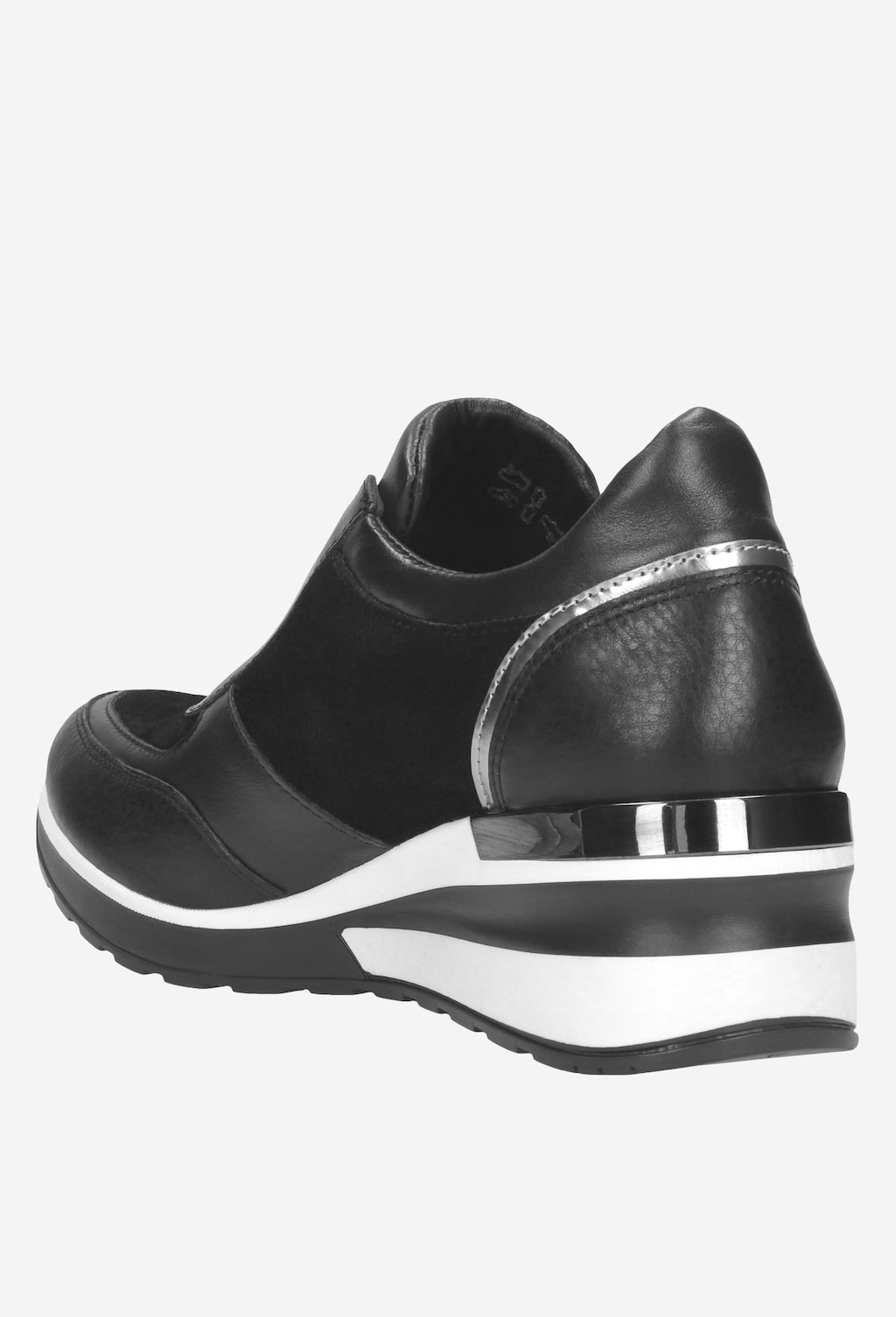 Sportowe  czarne półbuty damskie 9419-71 Widok 3