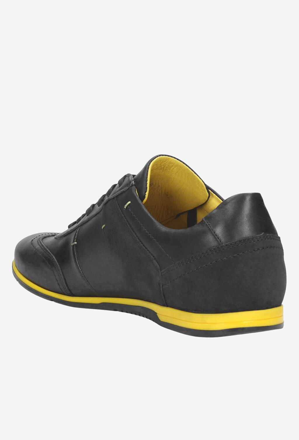 Sportowe  czarne półbuty męskie 9018-71 Widok 3