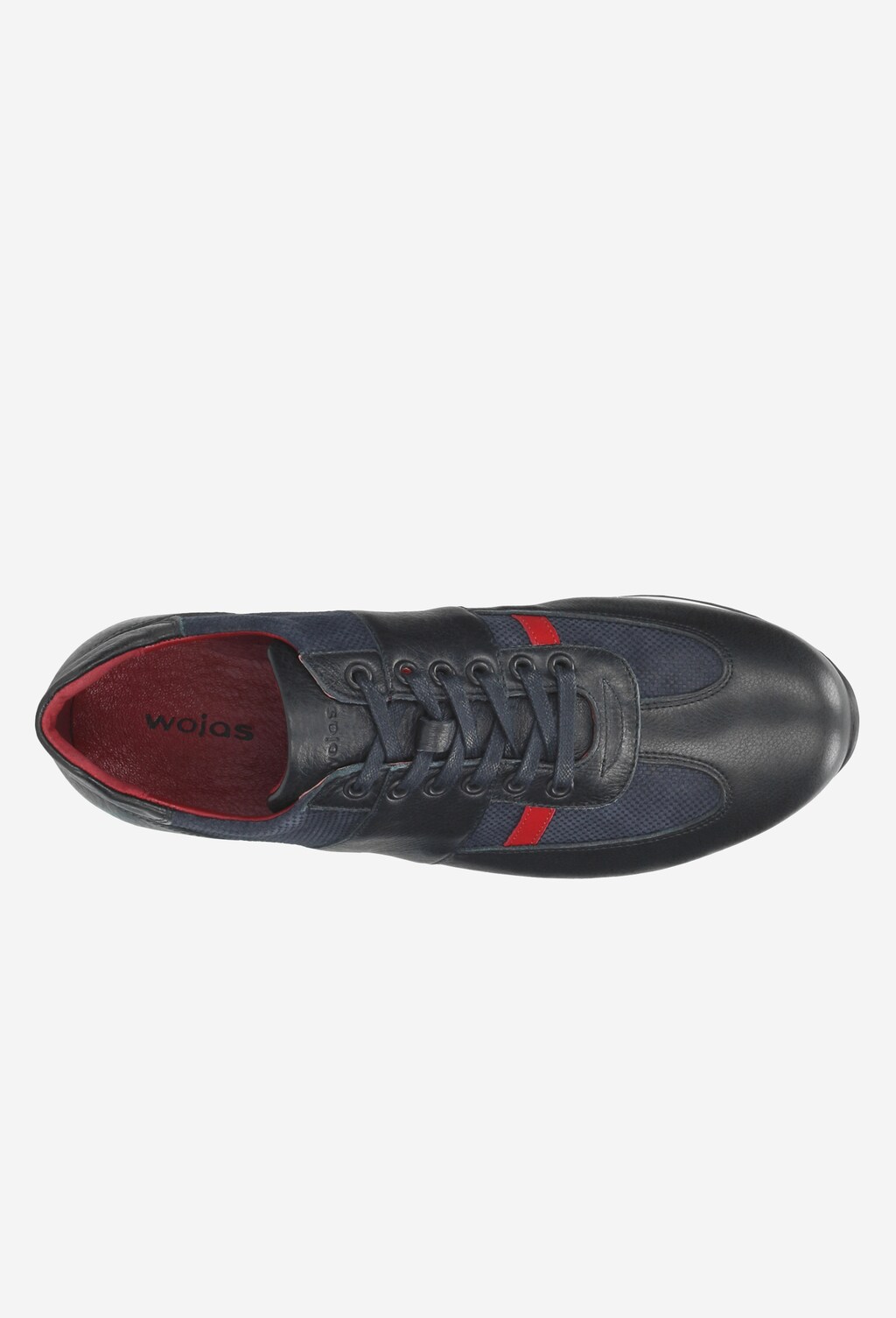 Sportowe  czarne półbuty męskie 9034-71 Widok 4