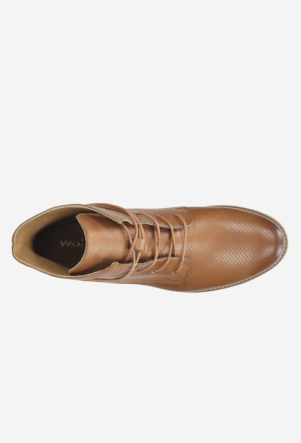 Brązowe damskie trzewiki 9601-53 Widok 5