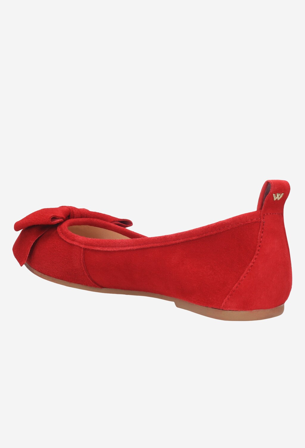Czerwone baleriny damskie 9372-65 Widok 4