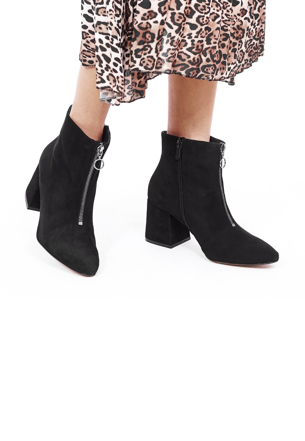 Czarne damskie botki 8575-60 Widok 1