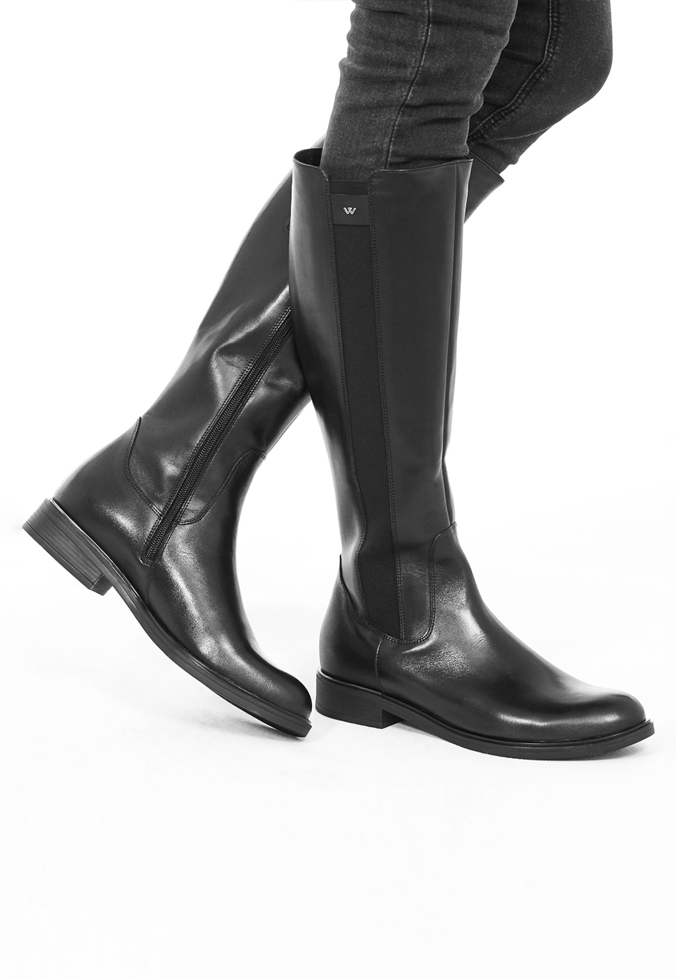 Women's black knee-high boots 8723-51 | Wojas.eu online store