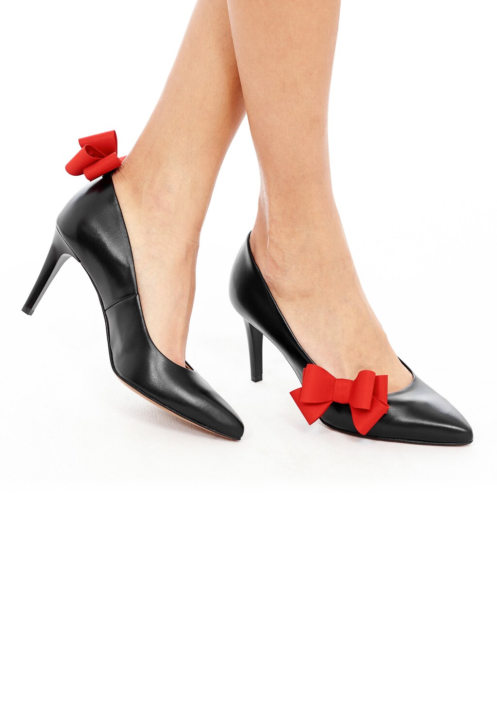 Czerwone ozdoby do obuwia 9997-95 Widok 1