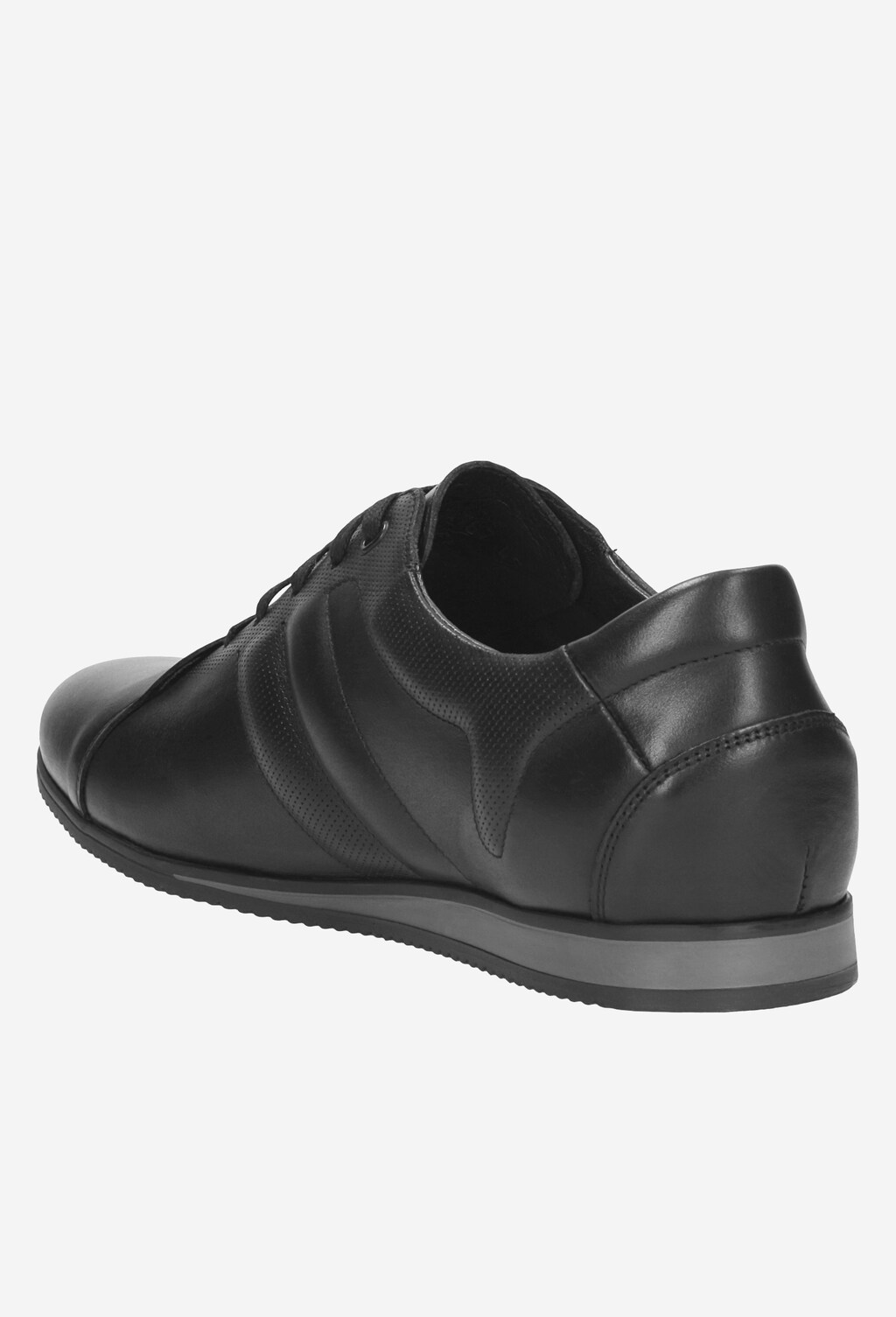 Sportowe  czarne półbuty męskie 9045-51 Widok 3