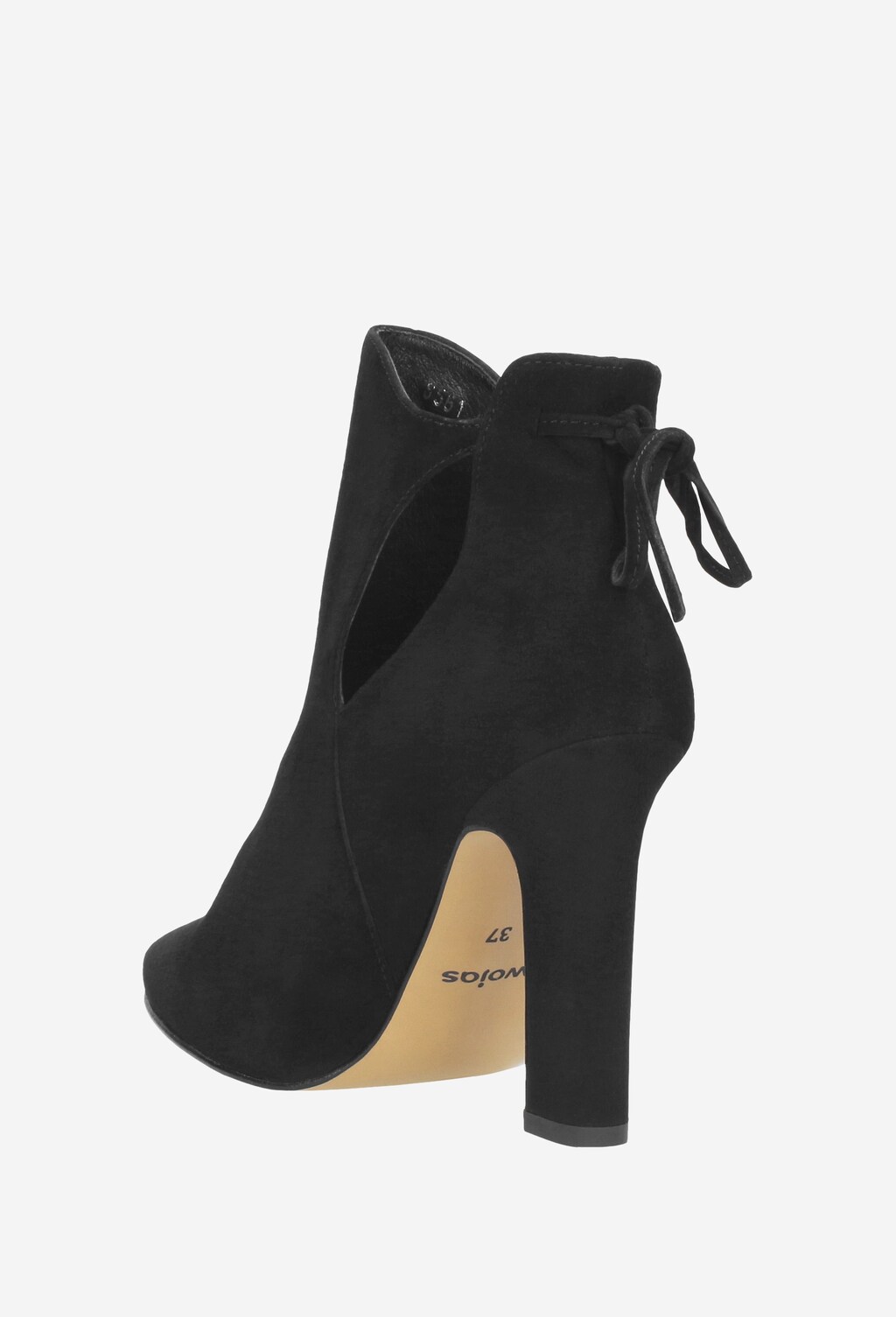 Czarne damskie botki 8561-61 Widok 4