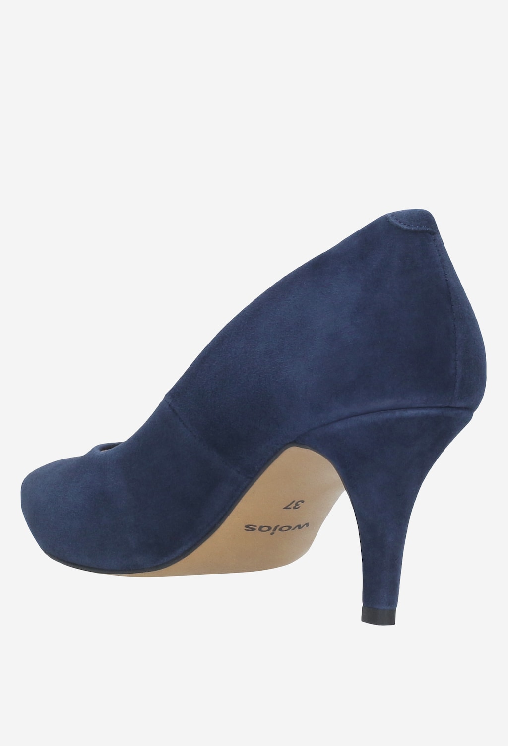 Granatowe czółenka damskie 8392-66 Widok 4