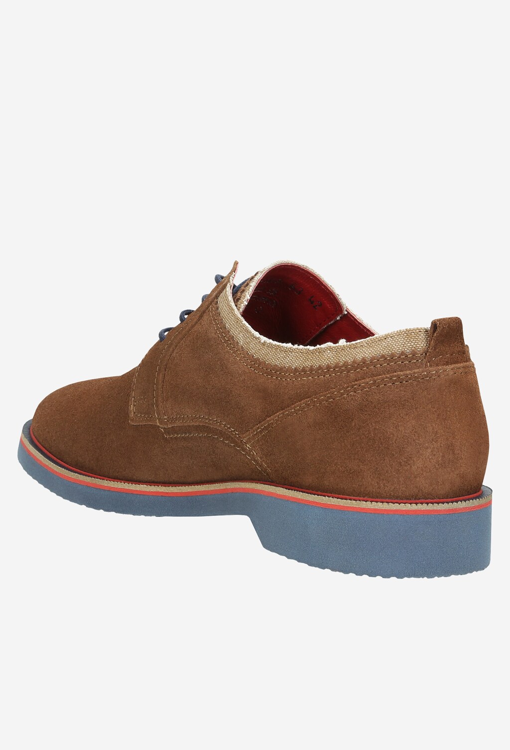 Brązowe półbuty męskie 9008-63 Widok 4