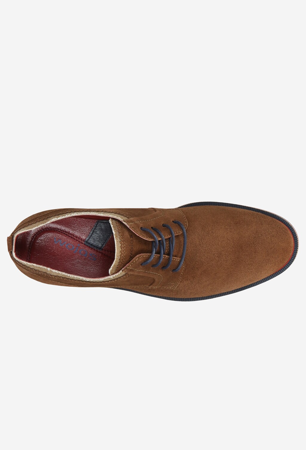 Brązowe półbuty męskie 9008-63 Widok 5