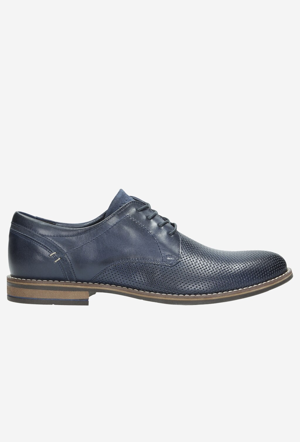 Granatowe półbuty męskie 9007-76 Widok 2