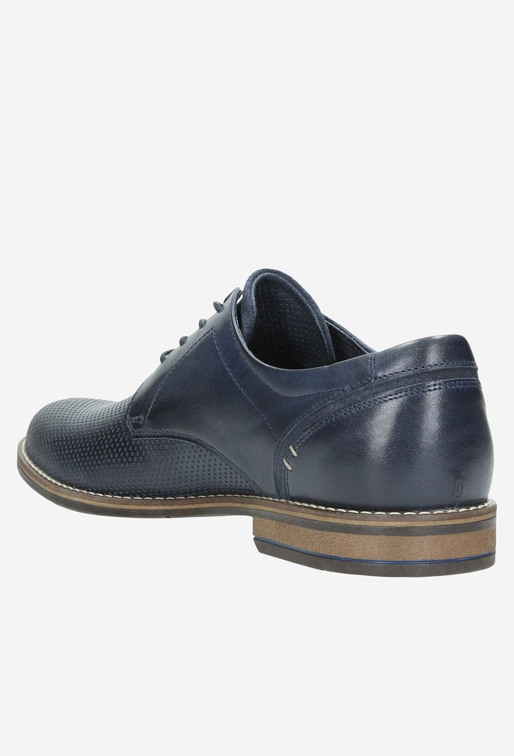 Granatowe półbuty męskie 9007-76 Widok 4