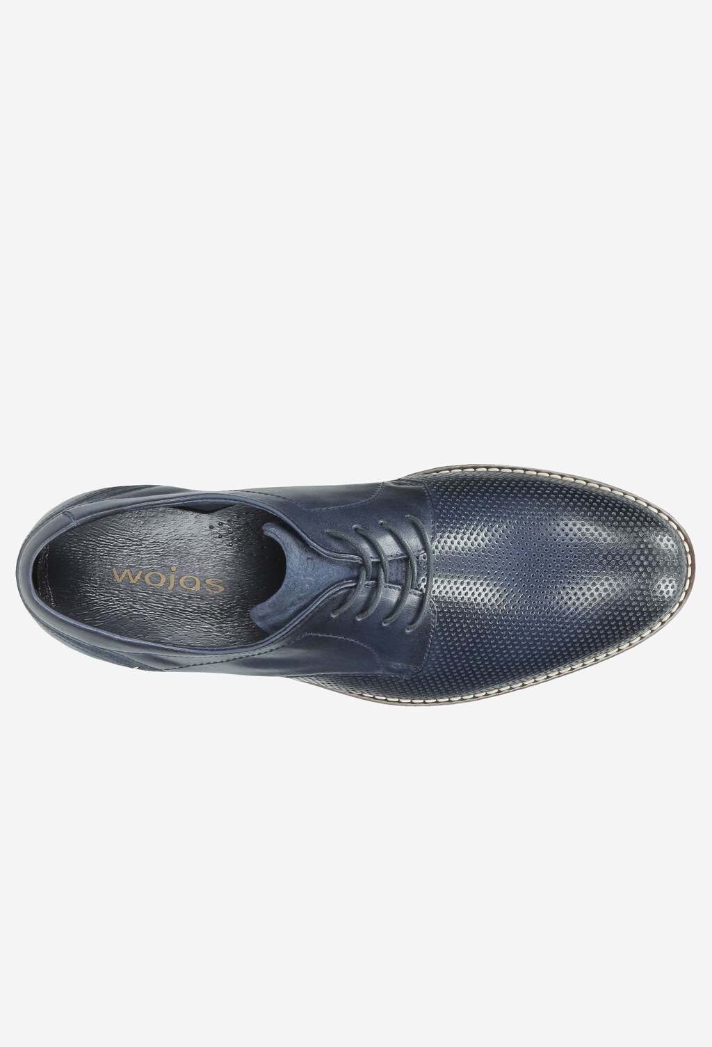 Granatowe półbuty męskie 9007-76 Widok 5