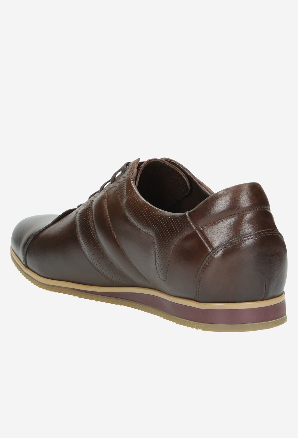 Brązowe półbuty męskie 9045-52 Widok 4