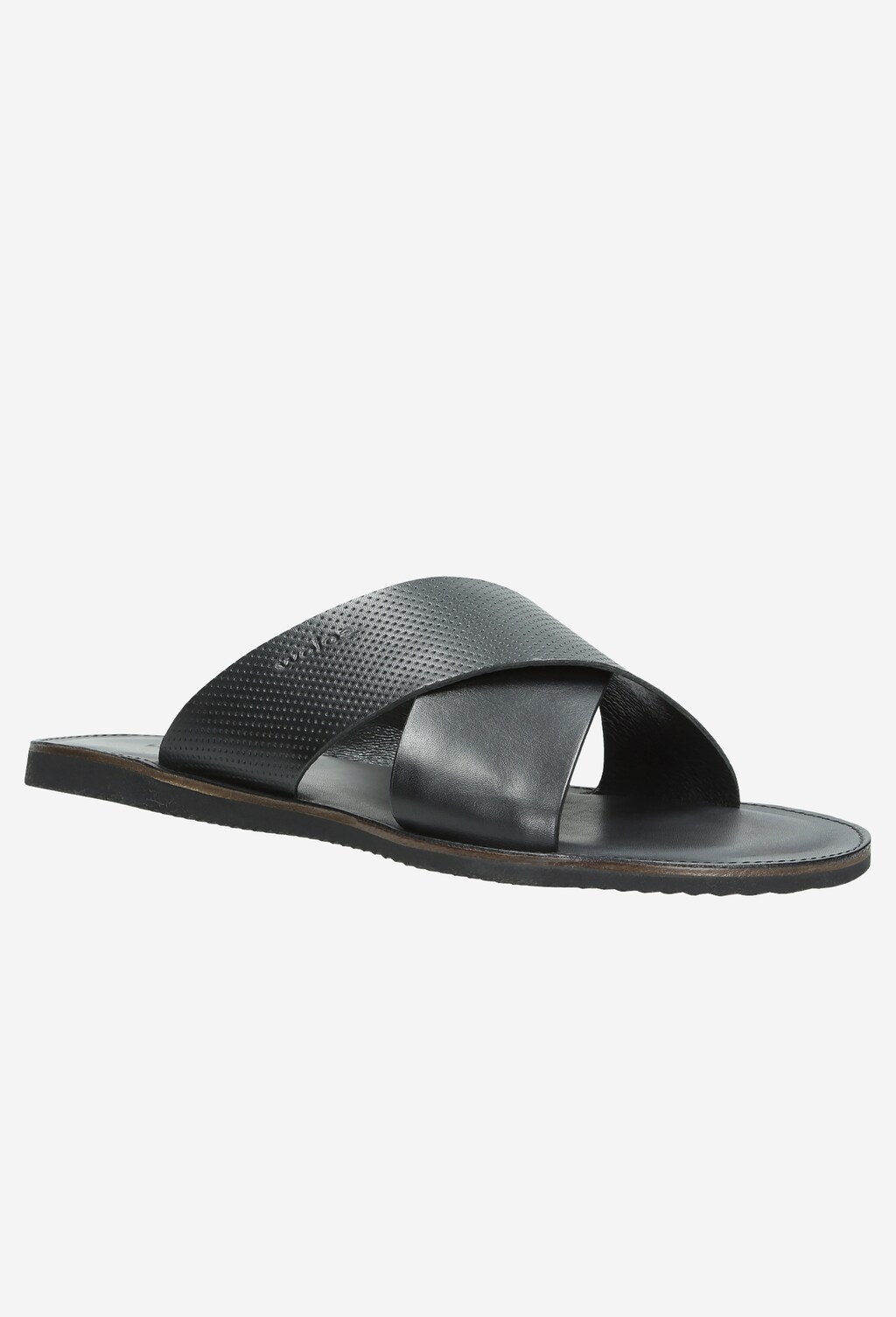 Czarne męskie klapki 9253-51 Widok 2