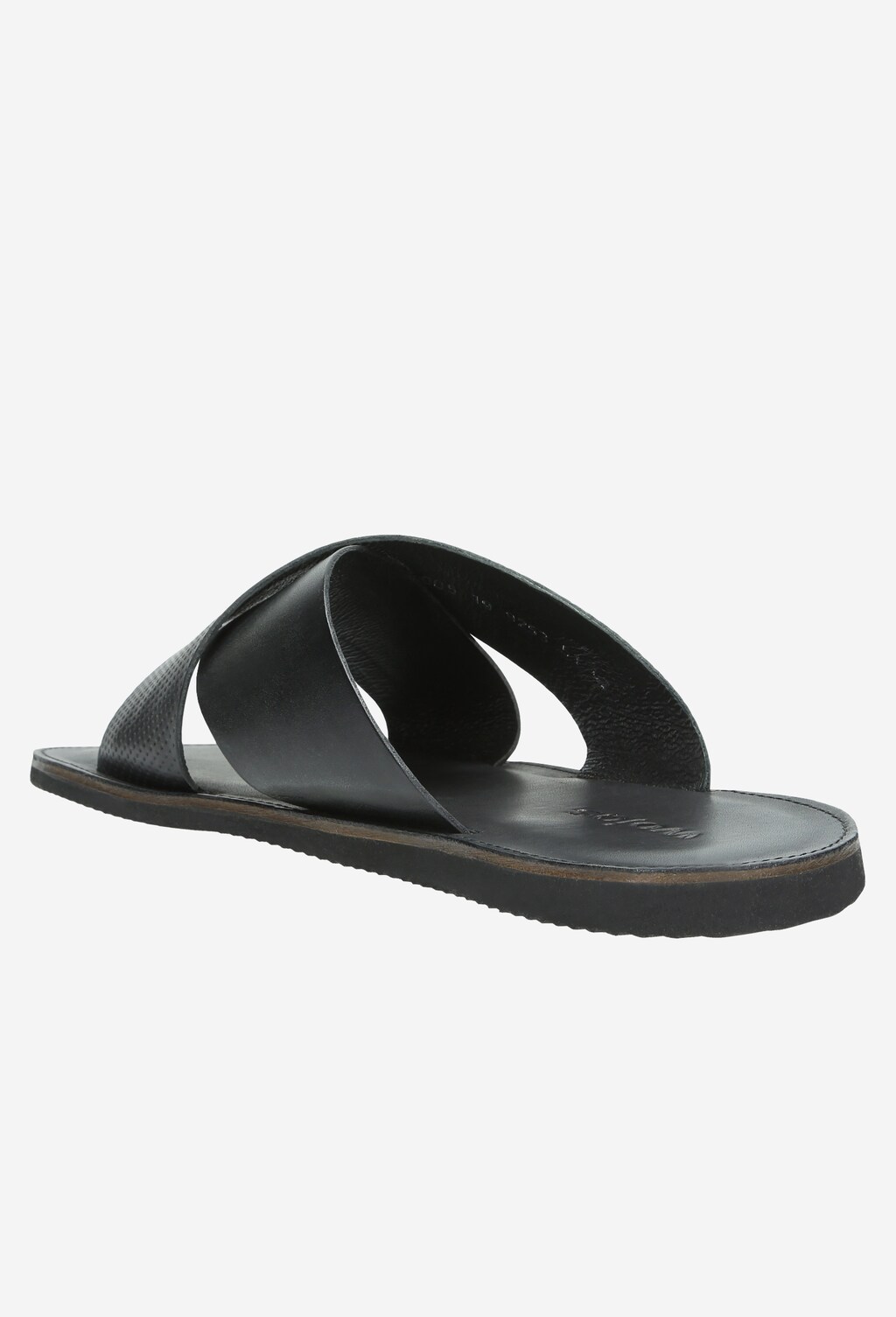 Czarne męskie klapki 9253-51 Widok 3