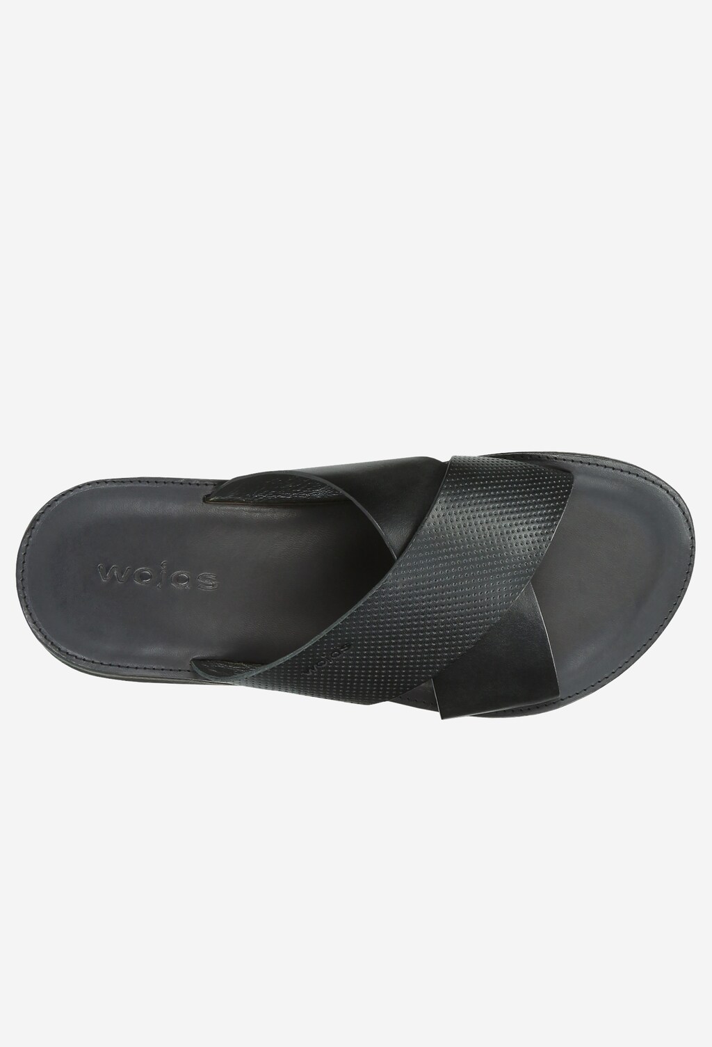 Czarne męskie klapki 9253-51 Widok 4