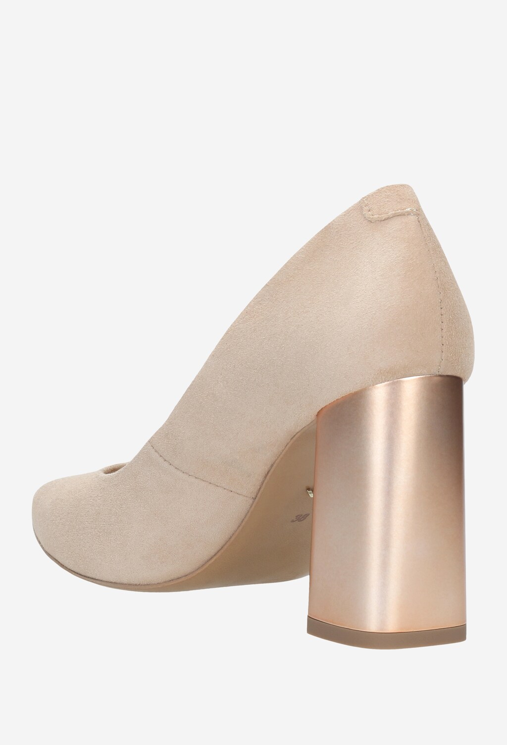 Beżowe damskie czółenka 9266-64 Widok 3