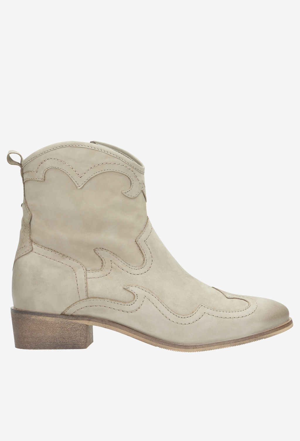 Beżowe botki damskie 9529-24 Widok 1