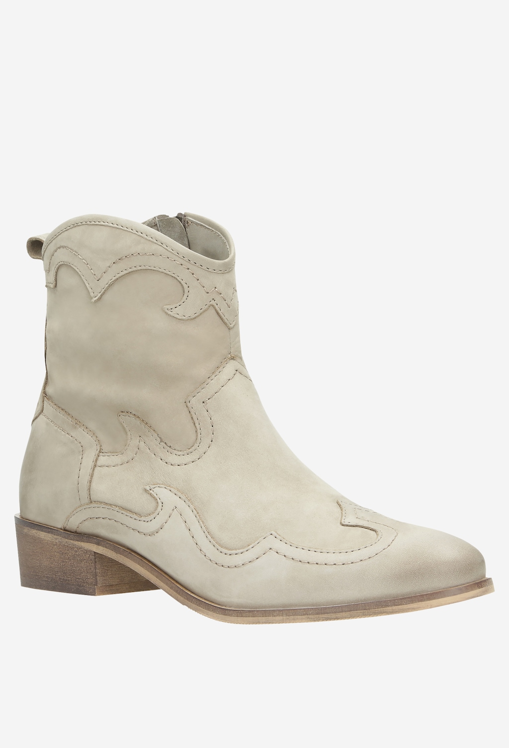 Beżowe botki damskie 9529-24 Widok 2