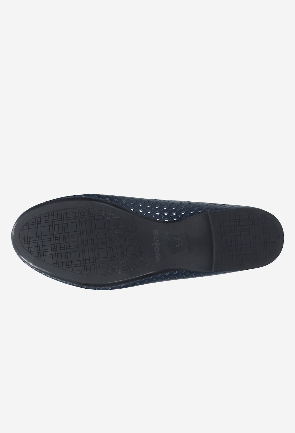 Granatowe baleriny damskie ażurowe 44006-56 Widok 6